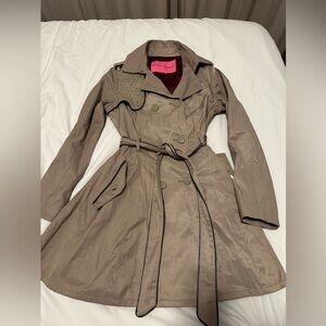 RARE Y2K Betsy Johnson Trench Coat with Corset